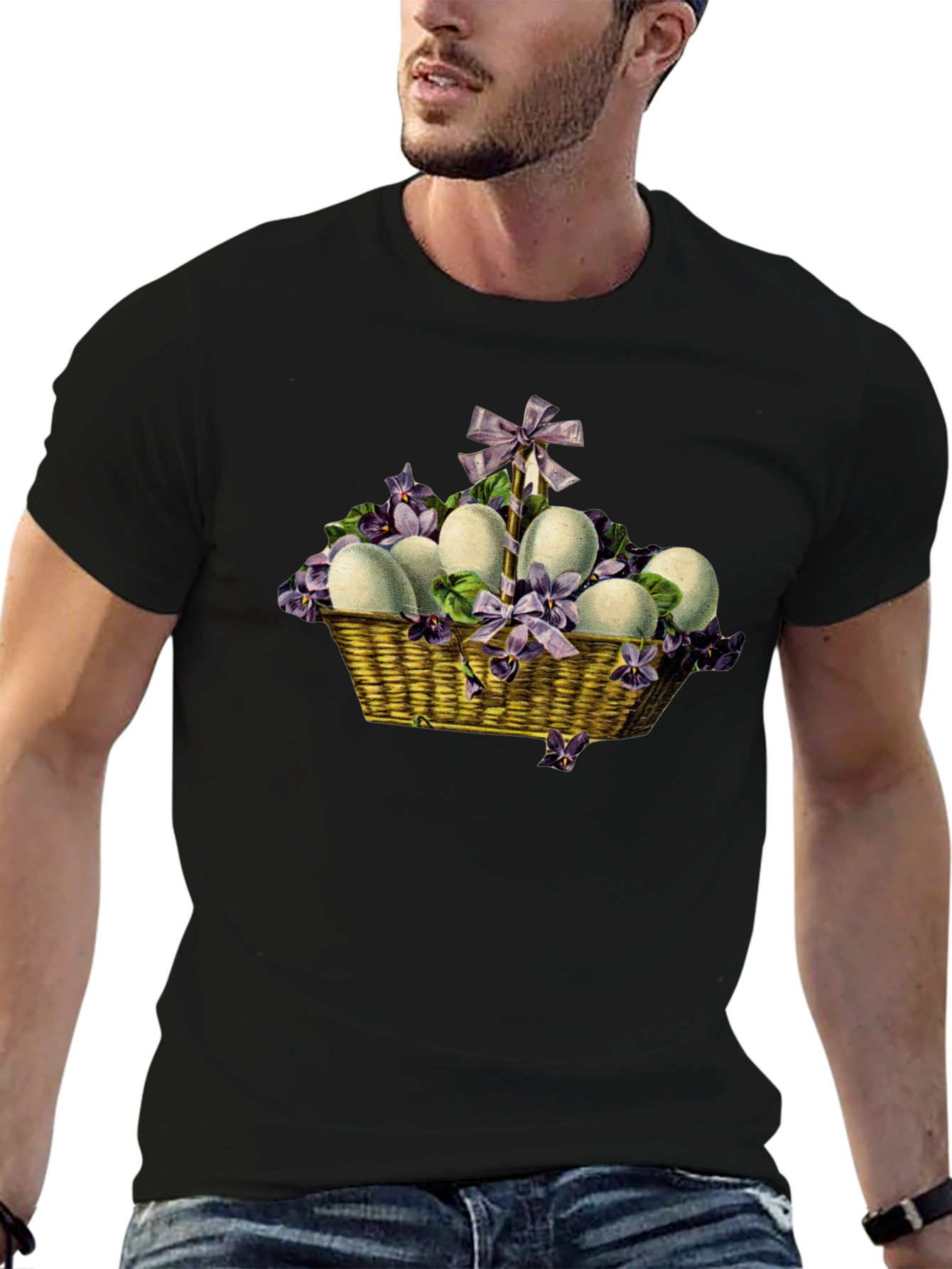 Easter Egg Basket Graphic Tee