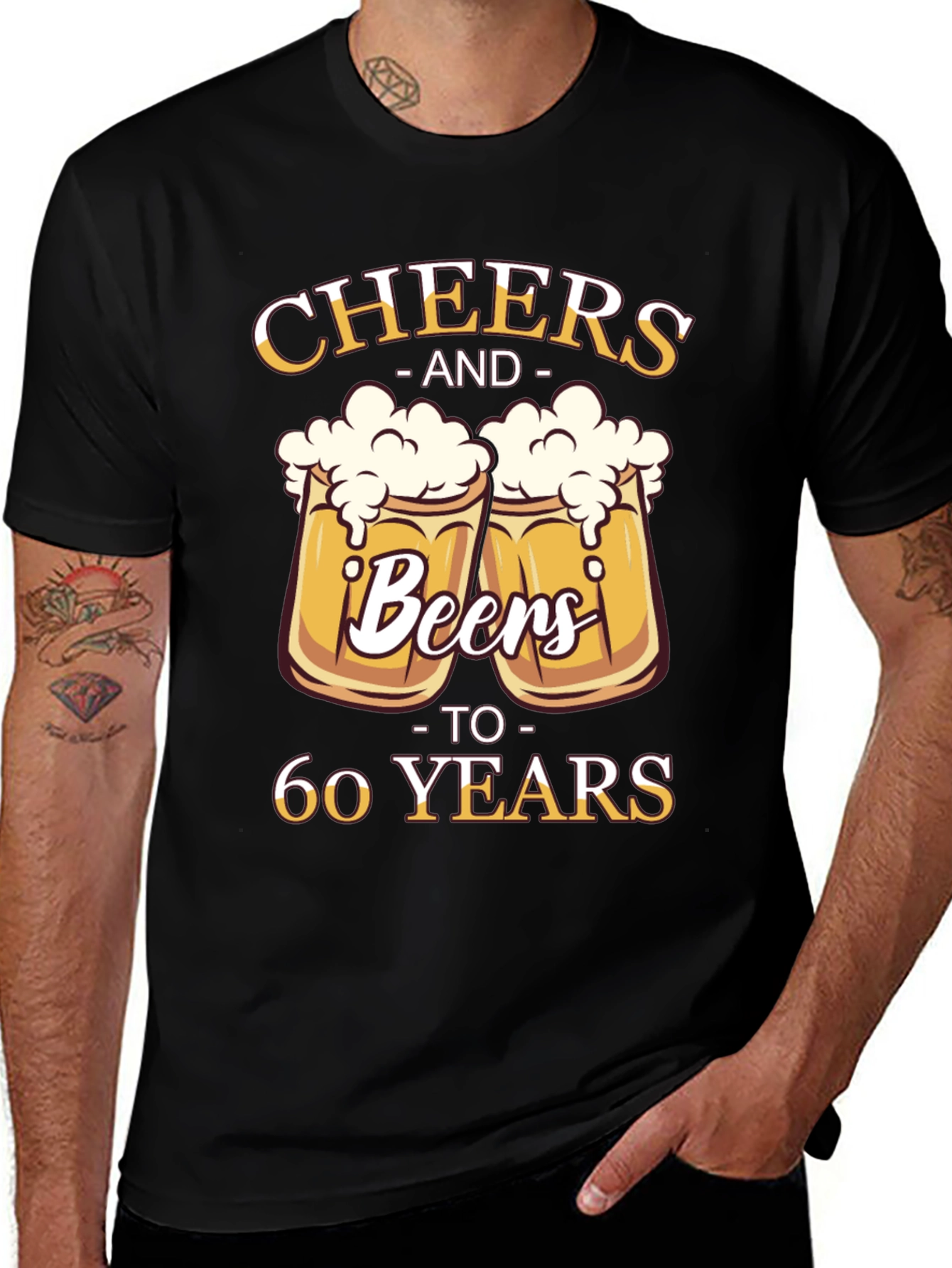 Cheers and Beers to 60 Years T-Shirt
