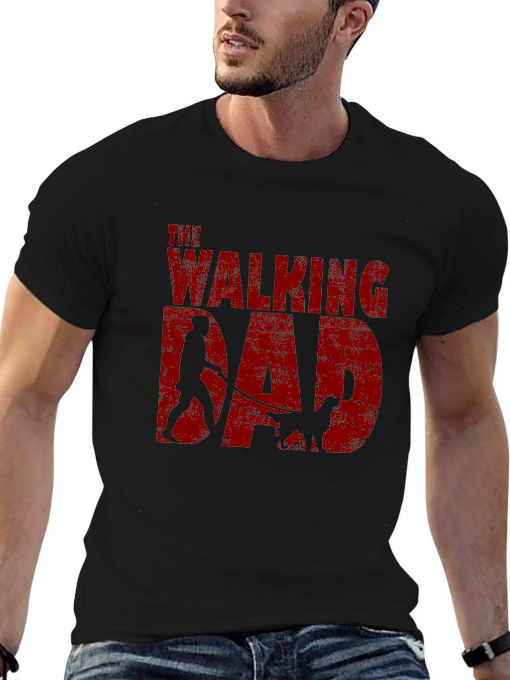 The Walking Dad Graphic Tee - Black