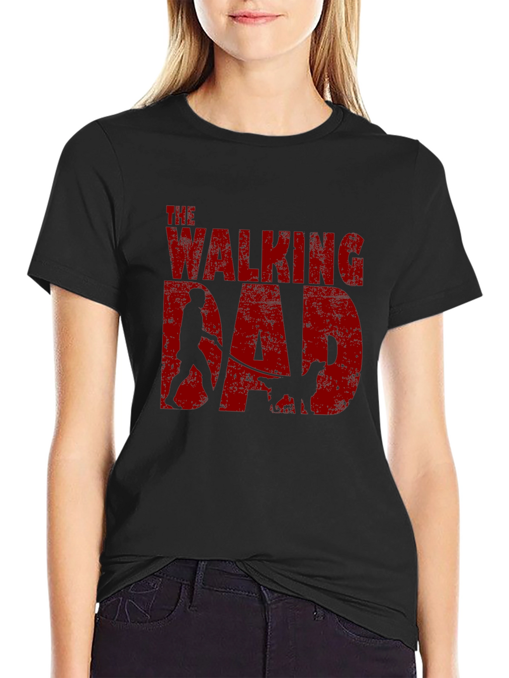 The Walking Dad Graphic Tee - Black