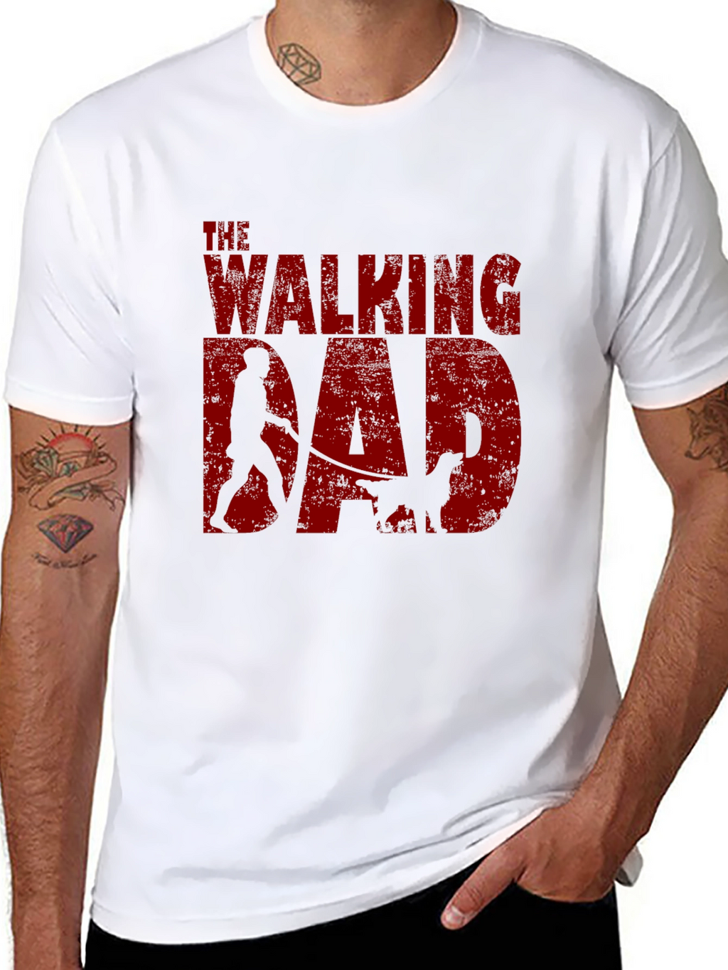 The Walking Dad Graphic Tee - Black