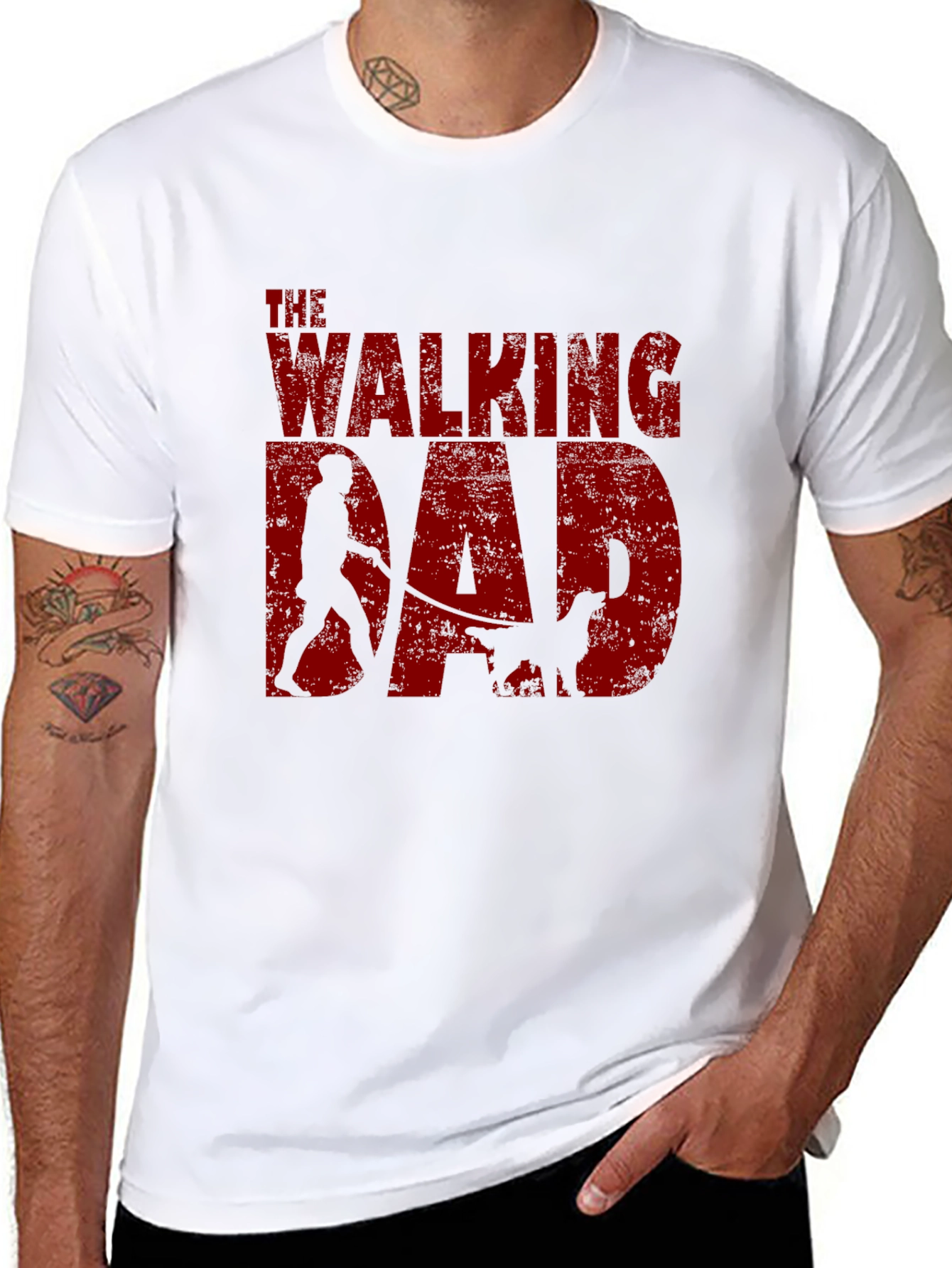 The Walking Dad Graphic Tee - Black
