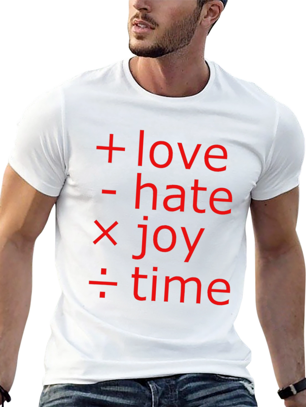 Math of Life Tee: Love Hate Joy & Time!