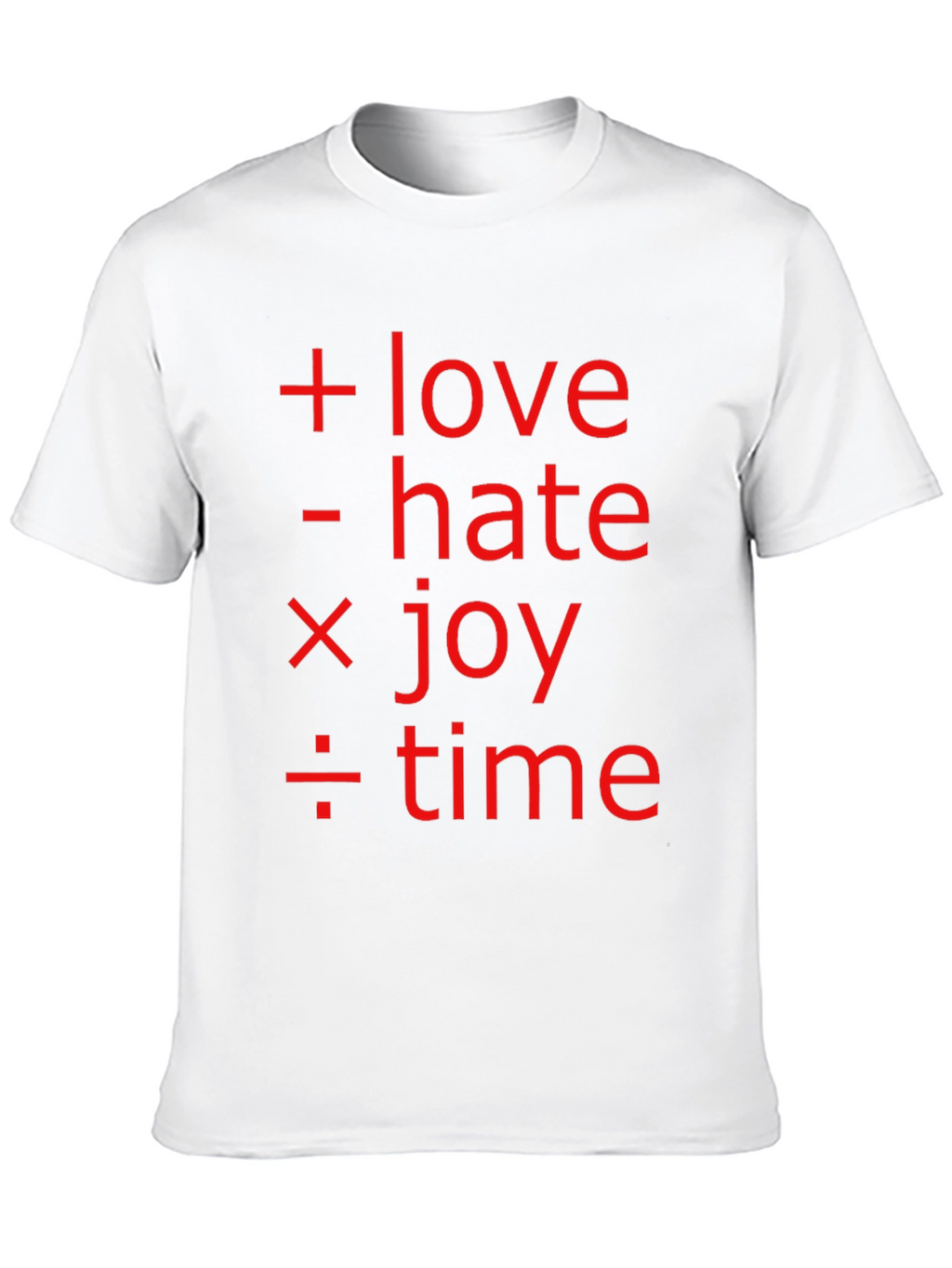 Math of Life Tee: Love Hate Joy & Time!
