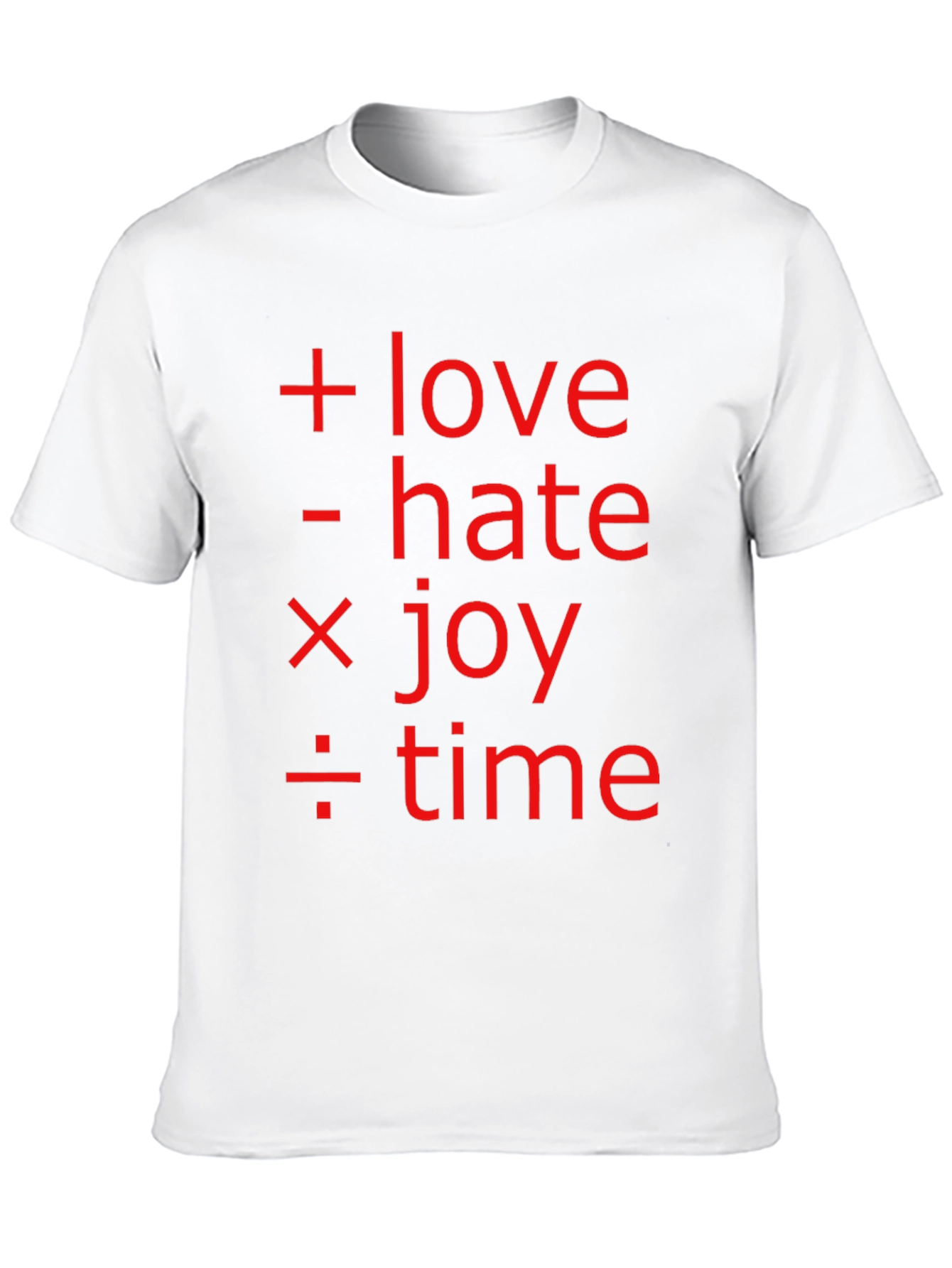 Math of Life Tee: Love Hate Joy & Time!