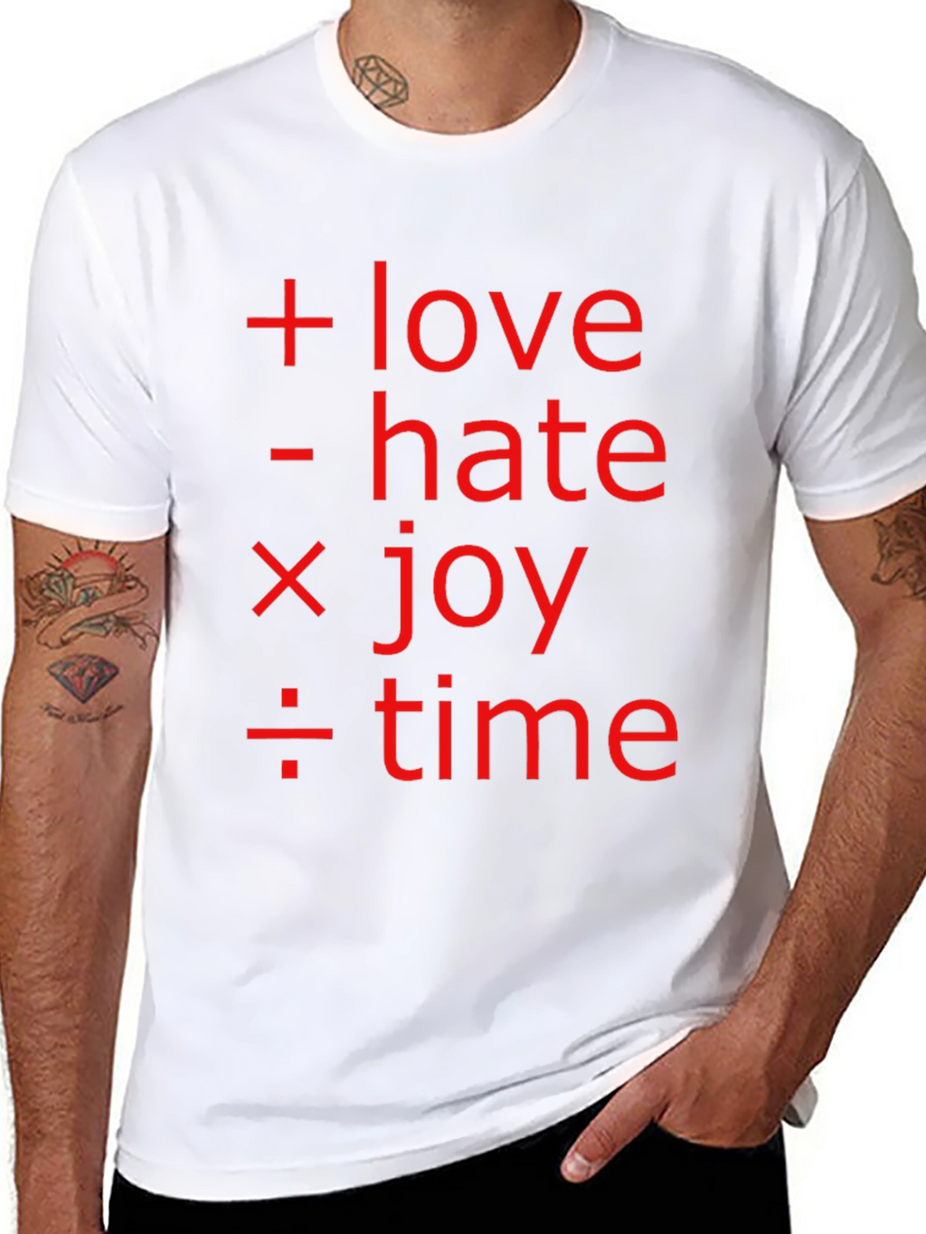 Math of Life Tee: Love Hate Joy & Time!