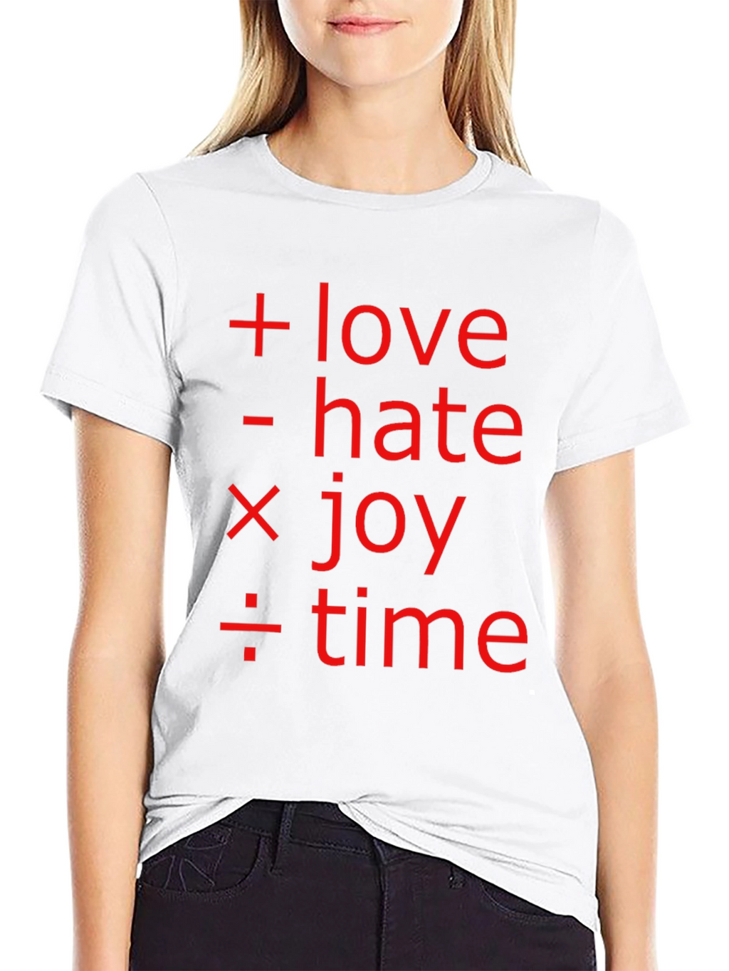 Math of Life Tee: Love Hate Joy & Time!