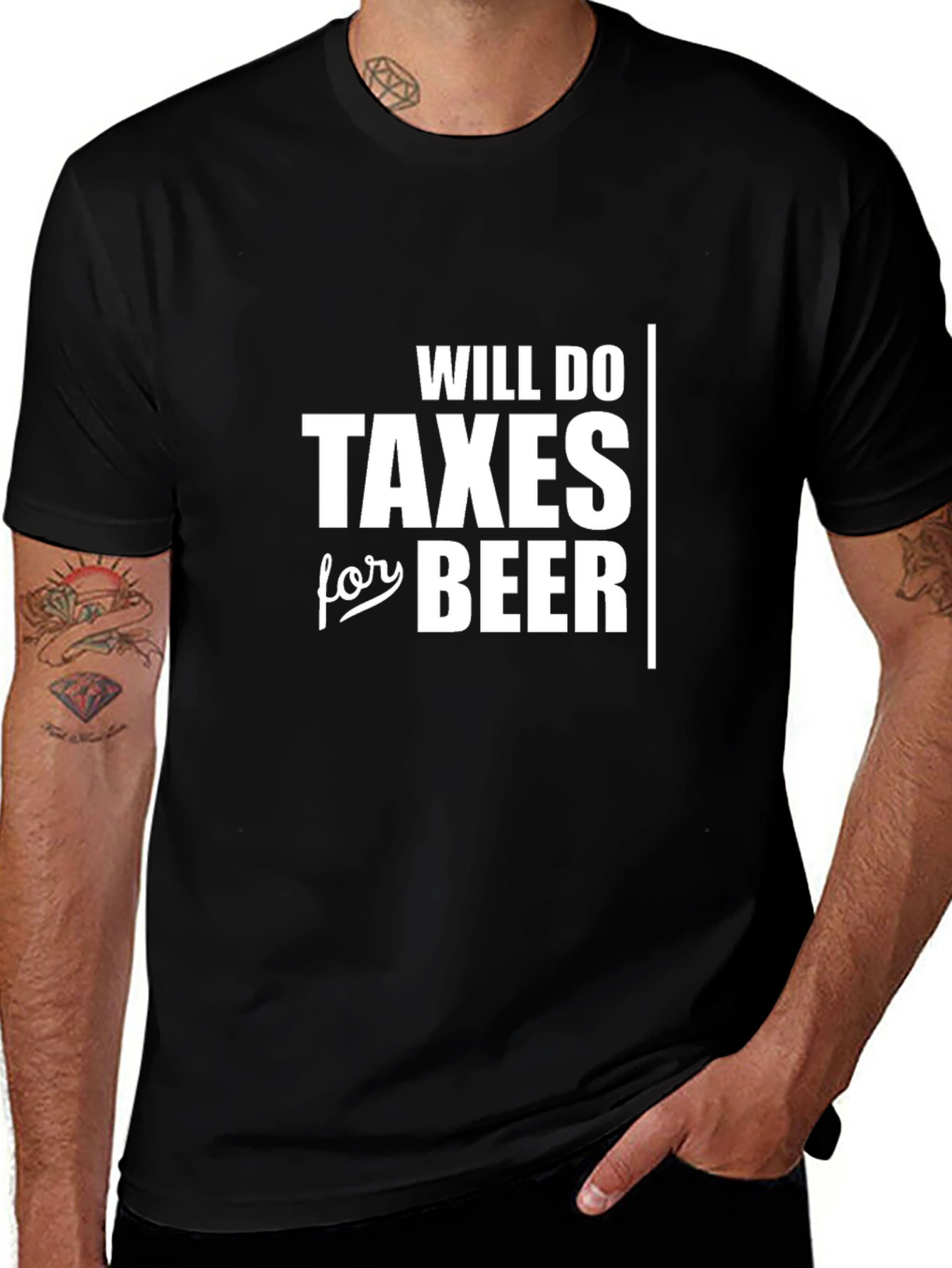 Will Do Taxes For Beer Funny T-Shirt
