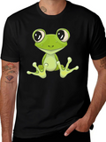Frog Graphic Tee - Cool Cartoon Animal T-Shirt