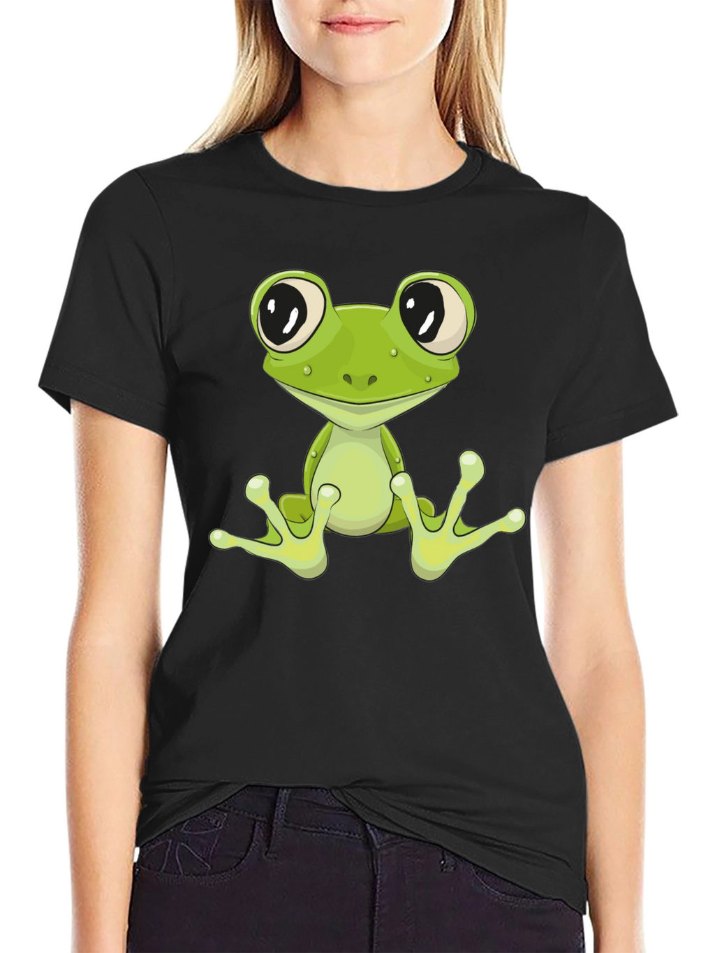 Frog Graphic Tee - Cool Cartoon Animal T-Shirt