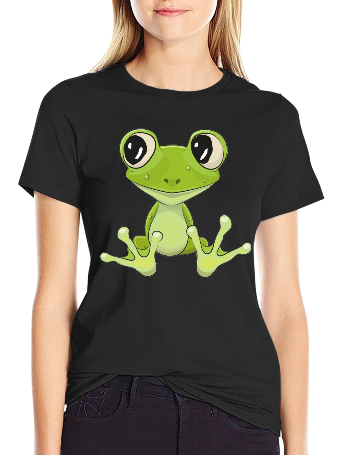 Frog Graphic Tee - Cool Cartoon Animal T-Shirt
