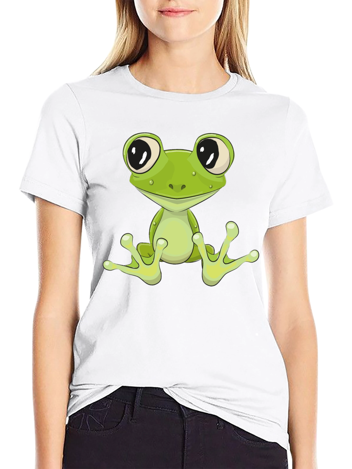 Frog Graphic Tee - Cool Cartoon Animal T-Shirt