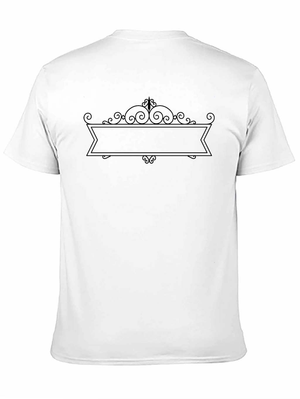 Mens Black Graphic Tee - Customizable Design