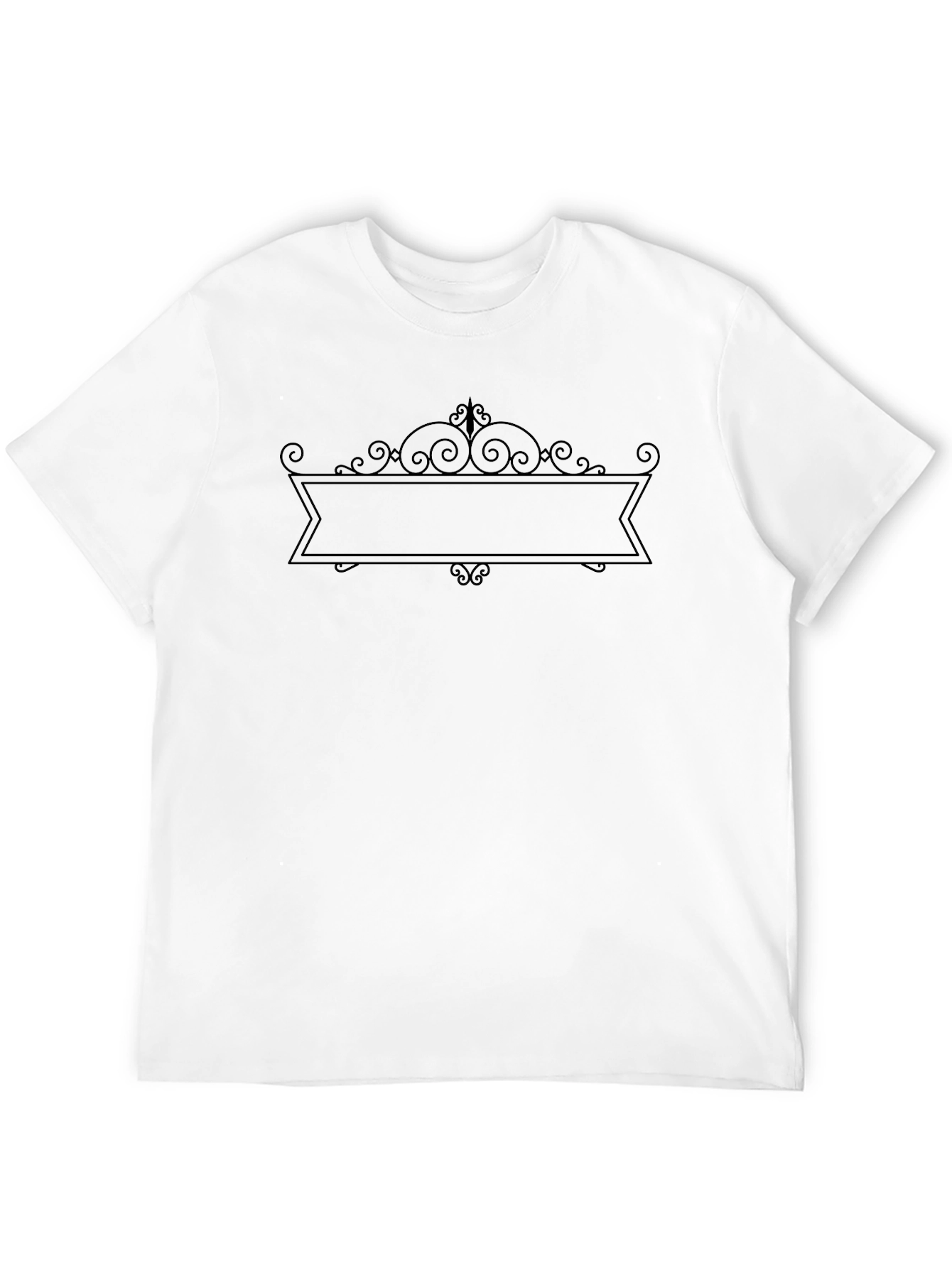 Mens Black Graphic Tee - Customizable Design
