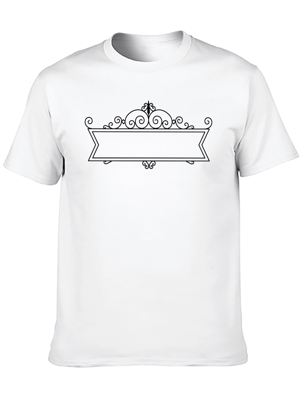 Mens Black Graphic Tee - Customizable Design
