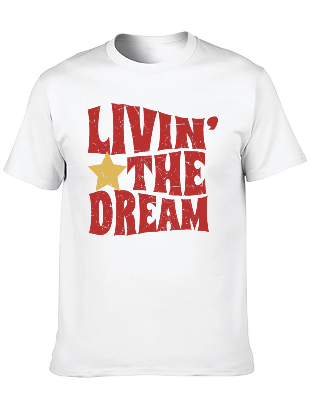 Livin the Dream Graphic Tee - Retro Style