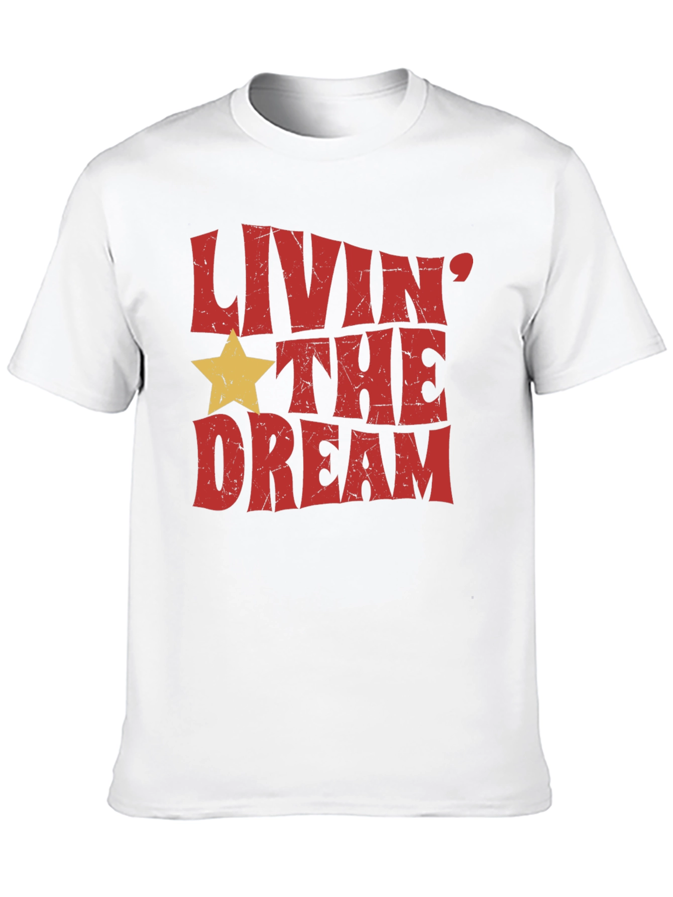 Livin the Dream Graphic Tee - Retro Style