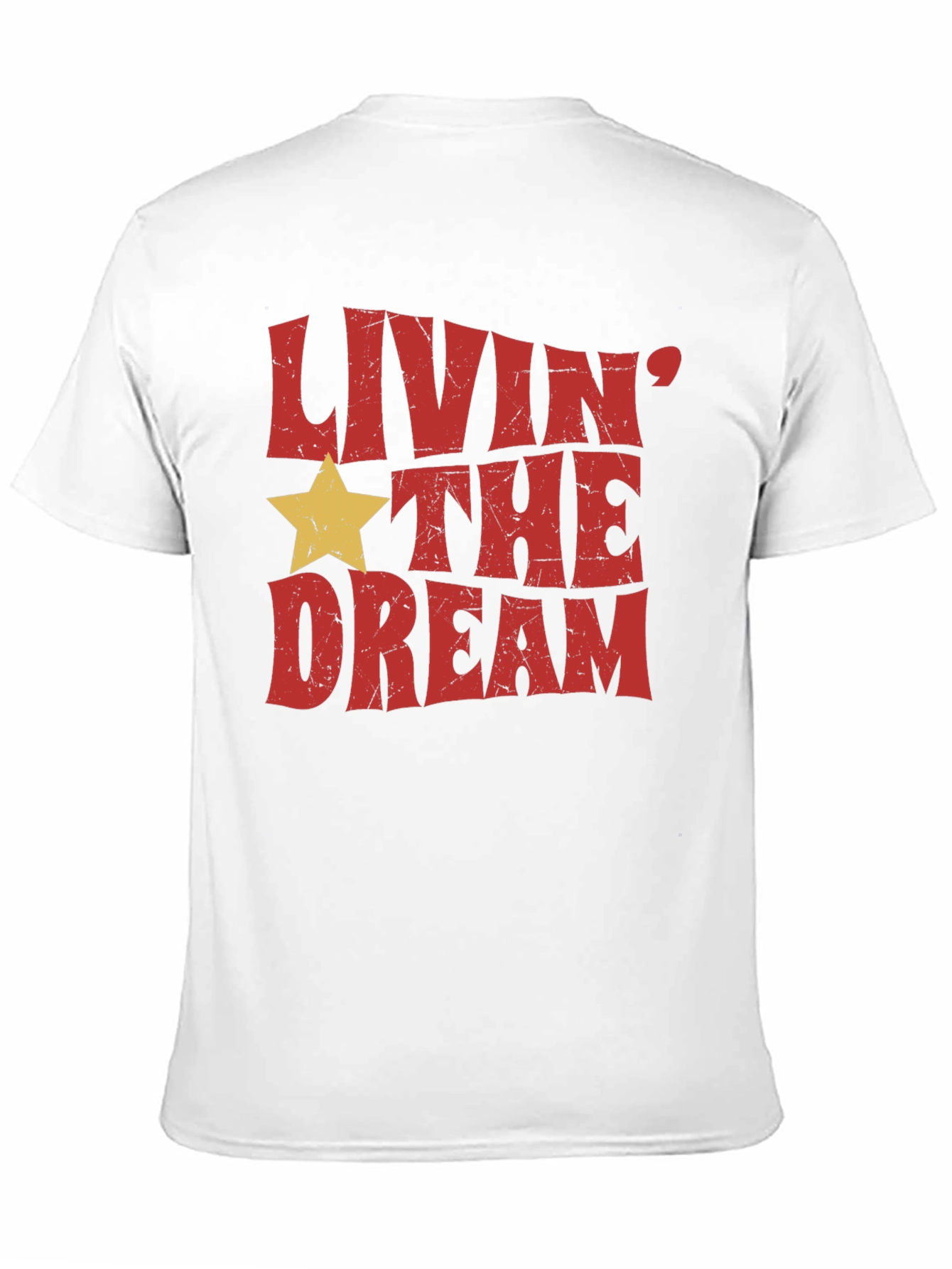 Livin the Dream Graphic Tee - Retro Style