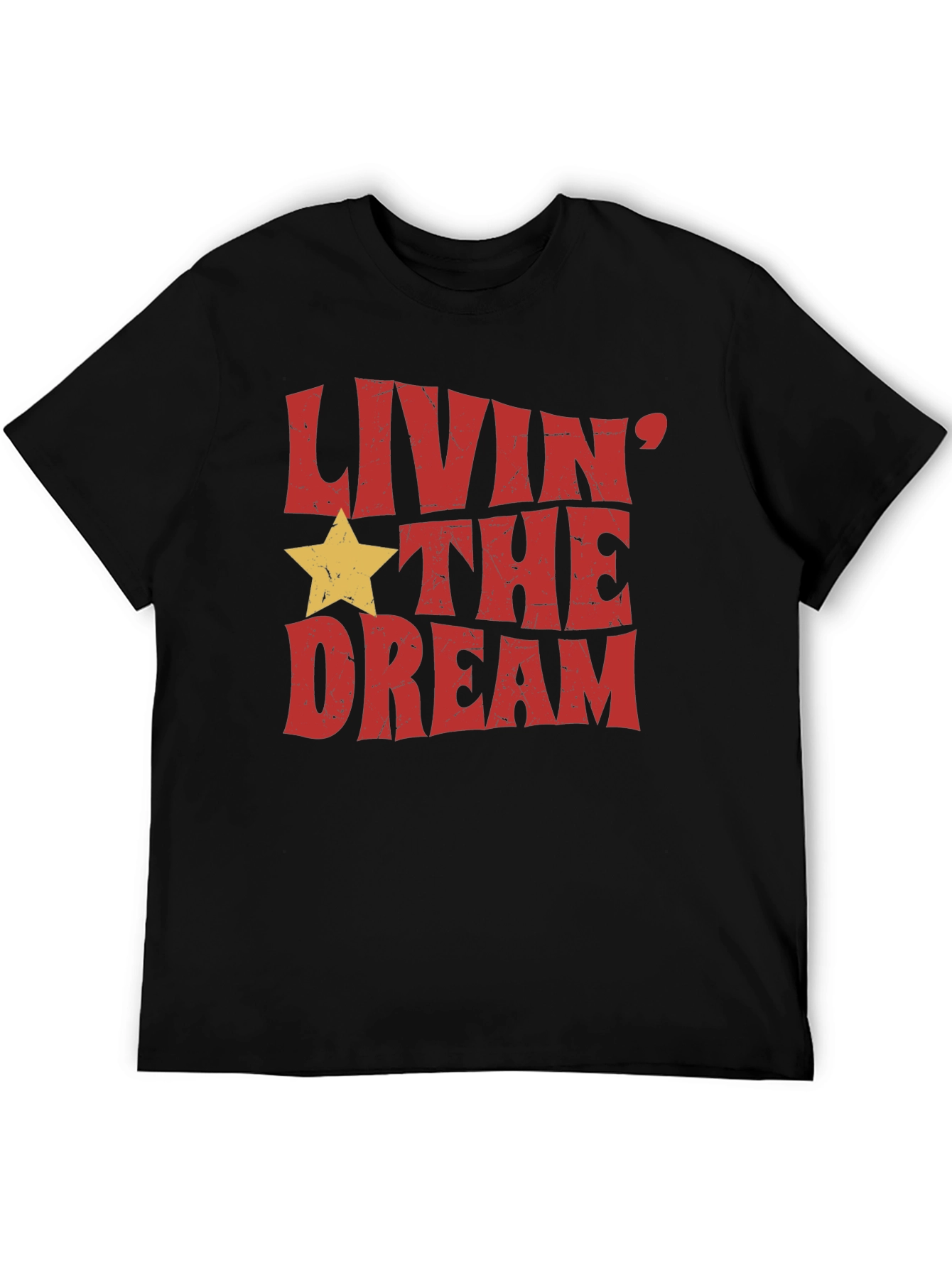 Livin the Dream Graphic Tee - Retro Style