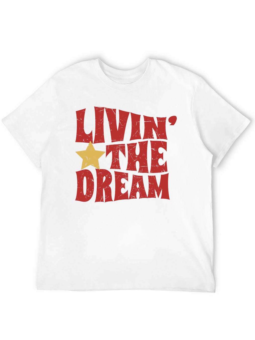 Livin the Dream Graphic Tee - Retro Style