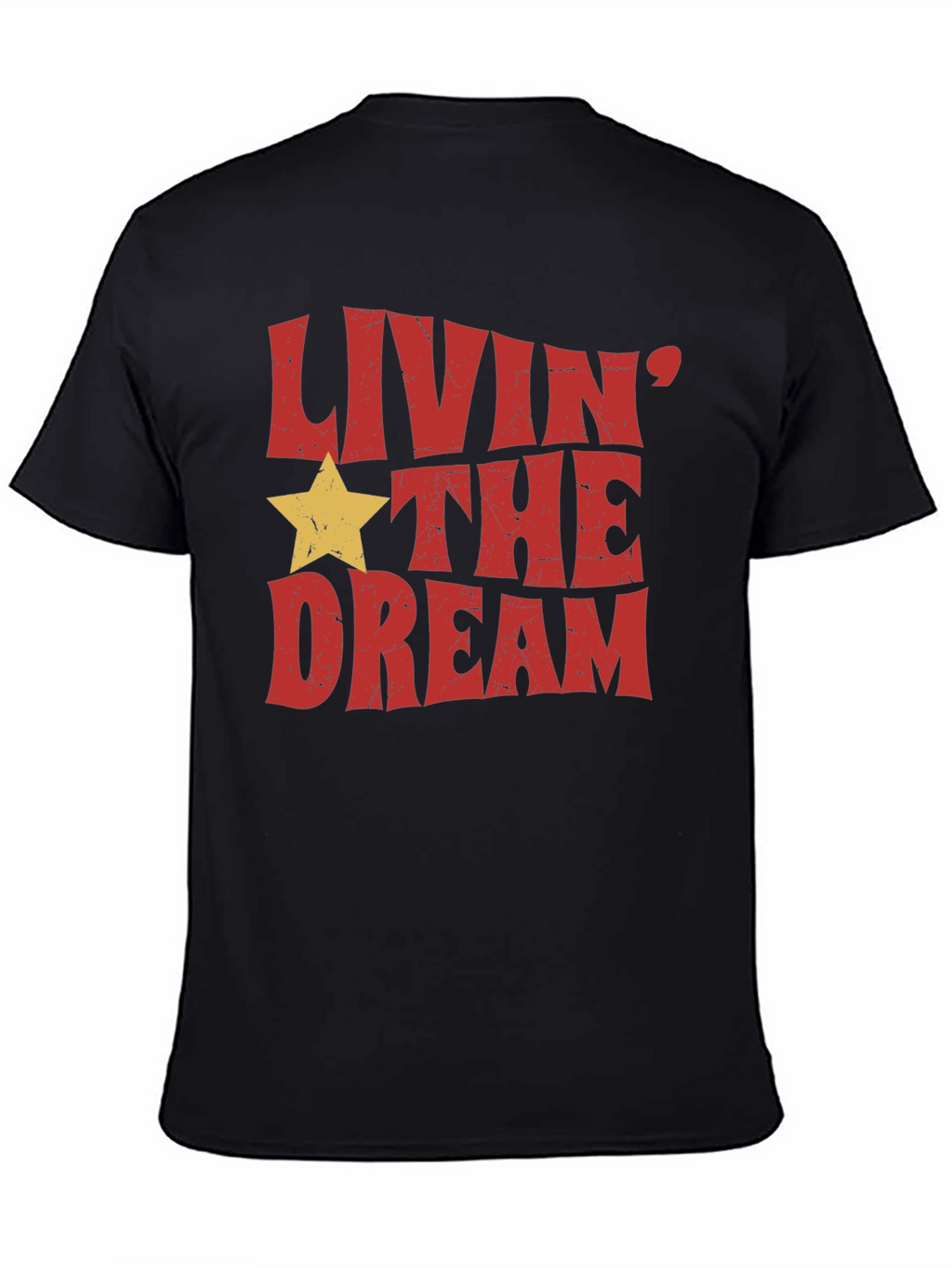 Livin the Dream Graphic Tee - Retro Style