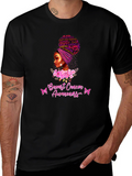 Breast Cancer Awareness Black Woman T-Shirt