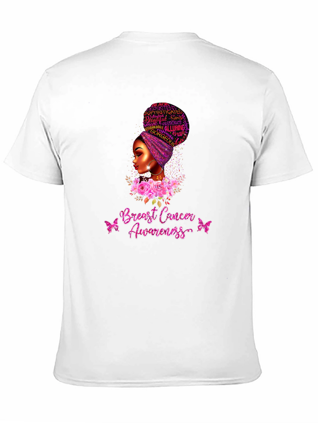 Breast Cancer Awareness Black Woman T-Shirt