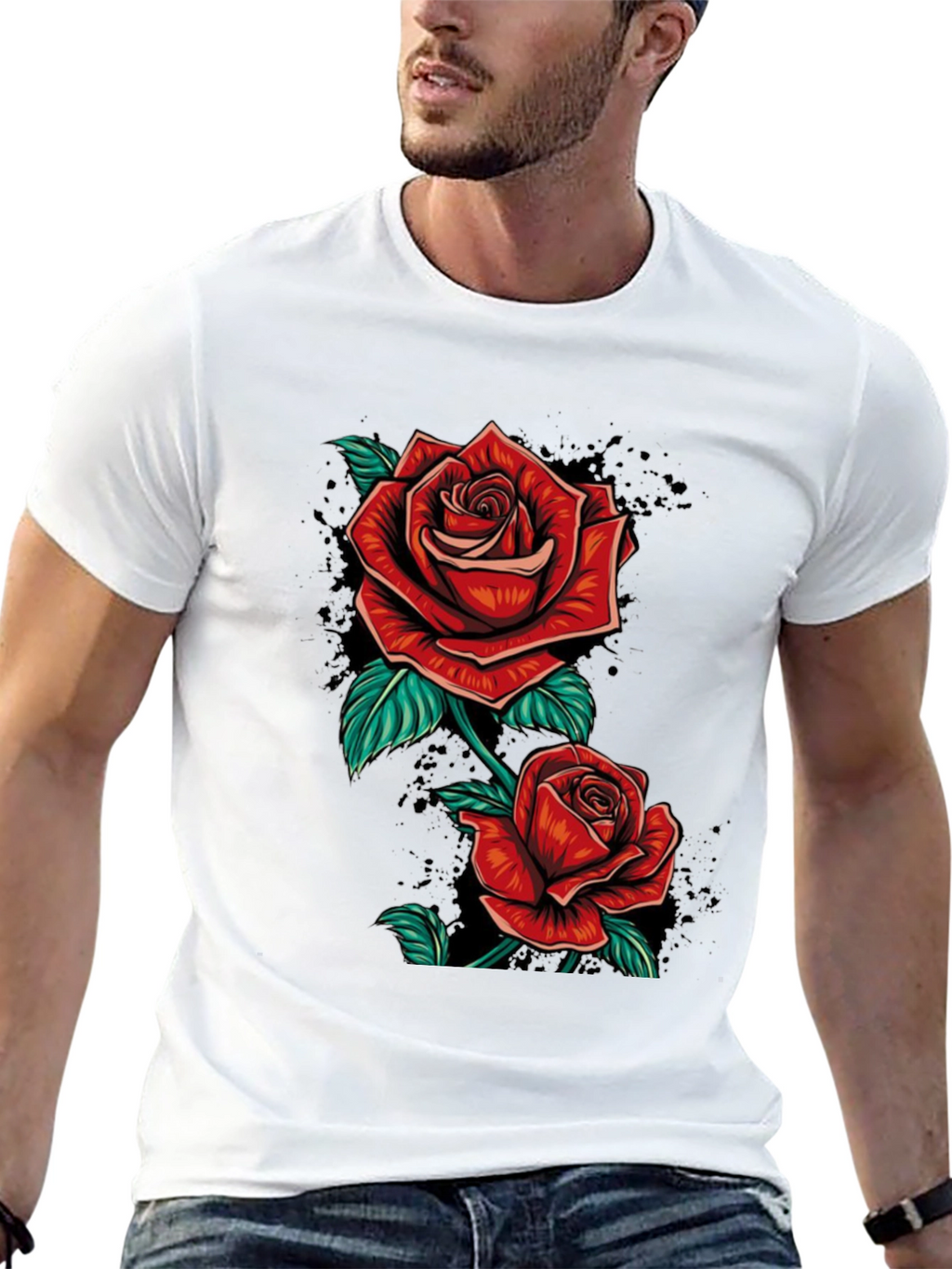Rose T-Shirt - Floral Graphic Tee