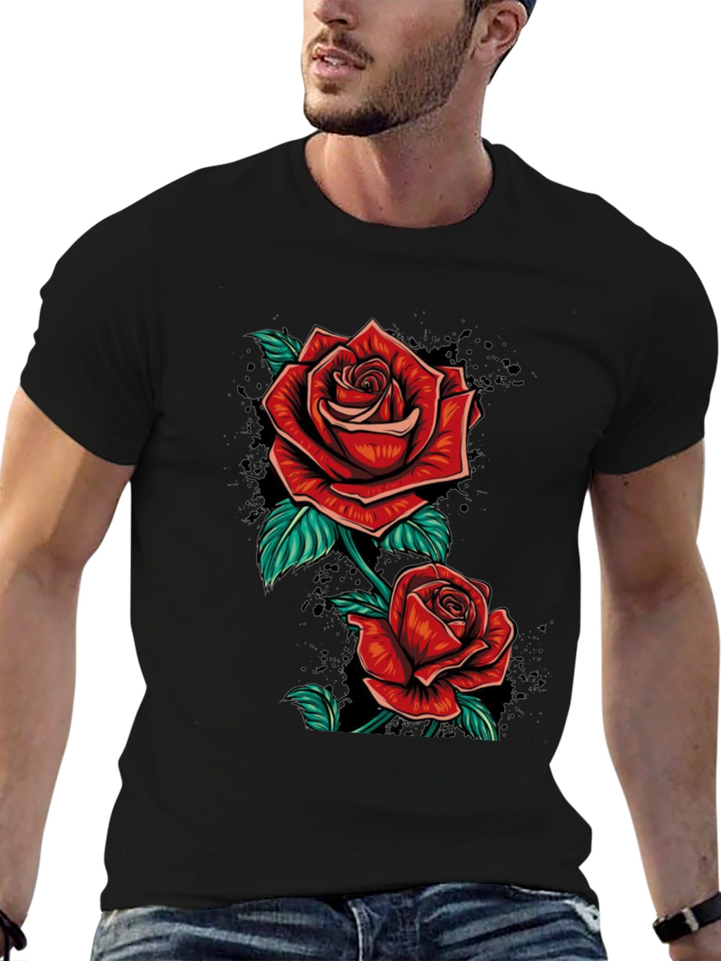 Rose T-Shirt - Floral Graphic Tee