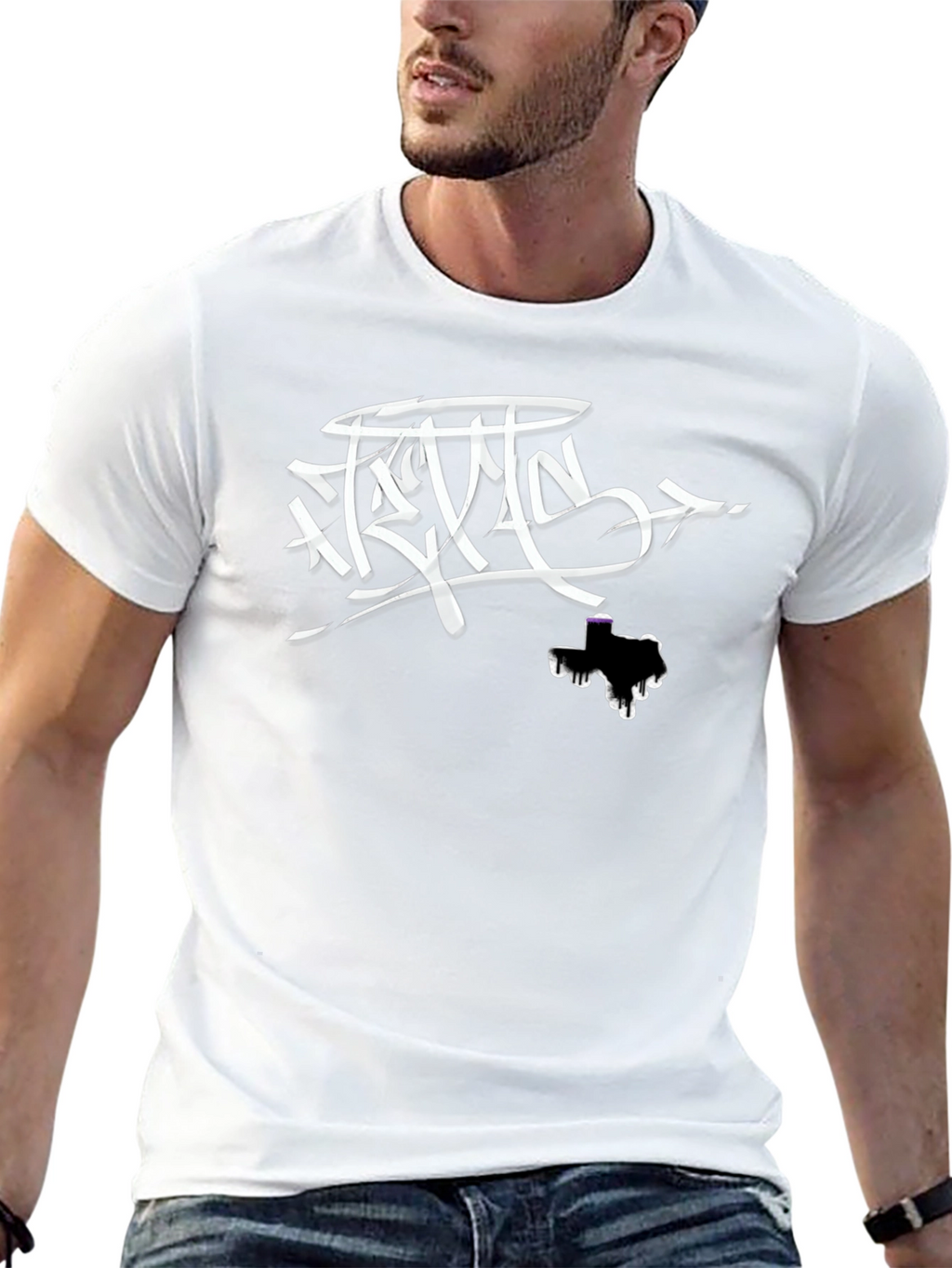 Texas Drip Graphic T-Shirt - Stylish Black Tee