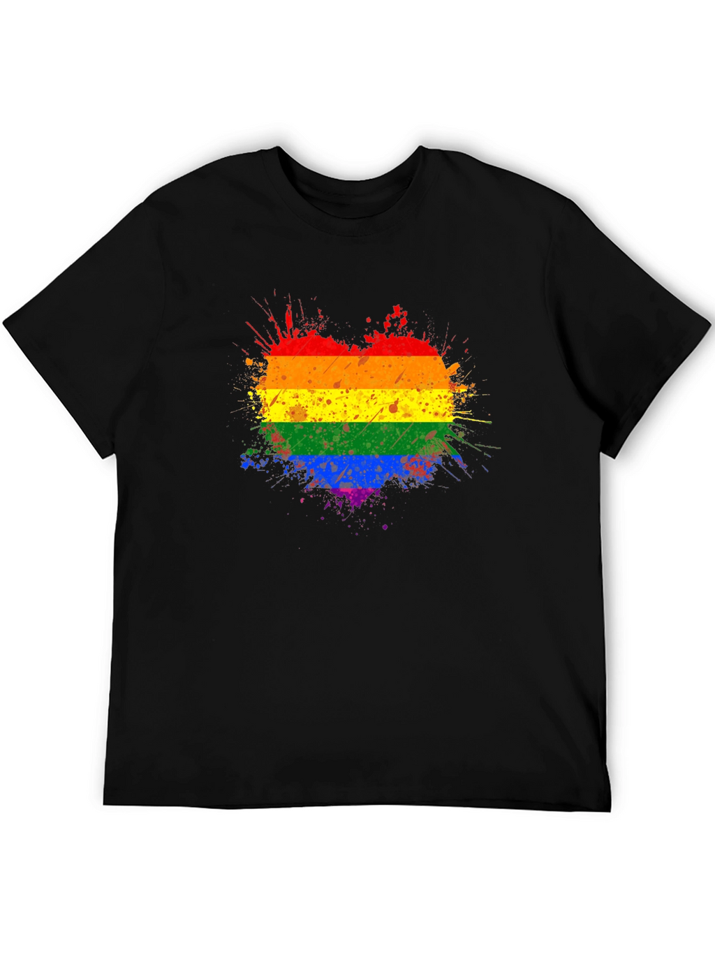 Pride Heart Splatter T-Shirt