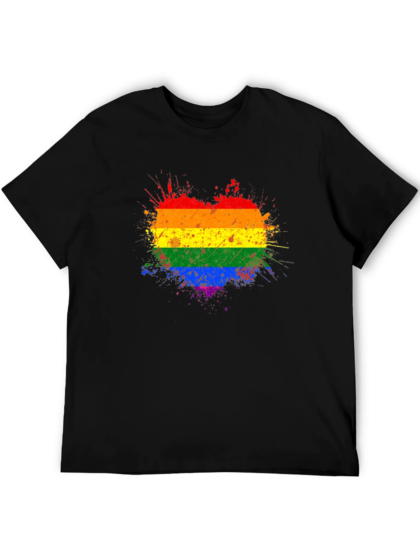 Pride Heart Splatter T-Shirt
