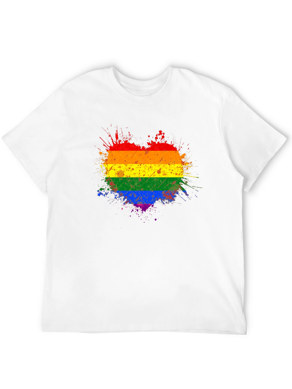 Pride Heart Splatter T-Shirt