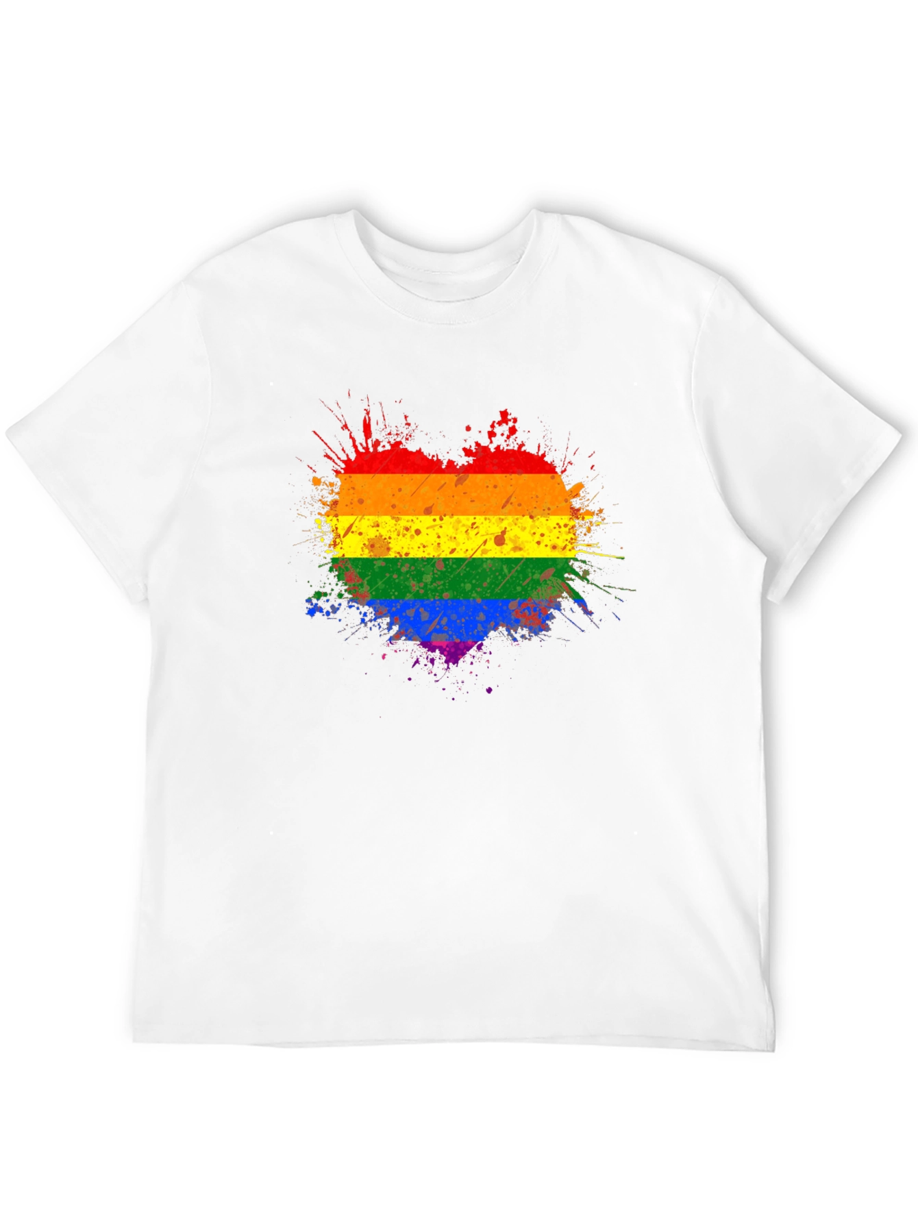 Pride Heart Splatter T-Shirt
