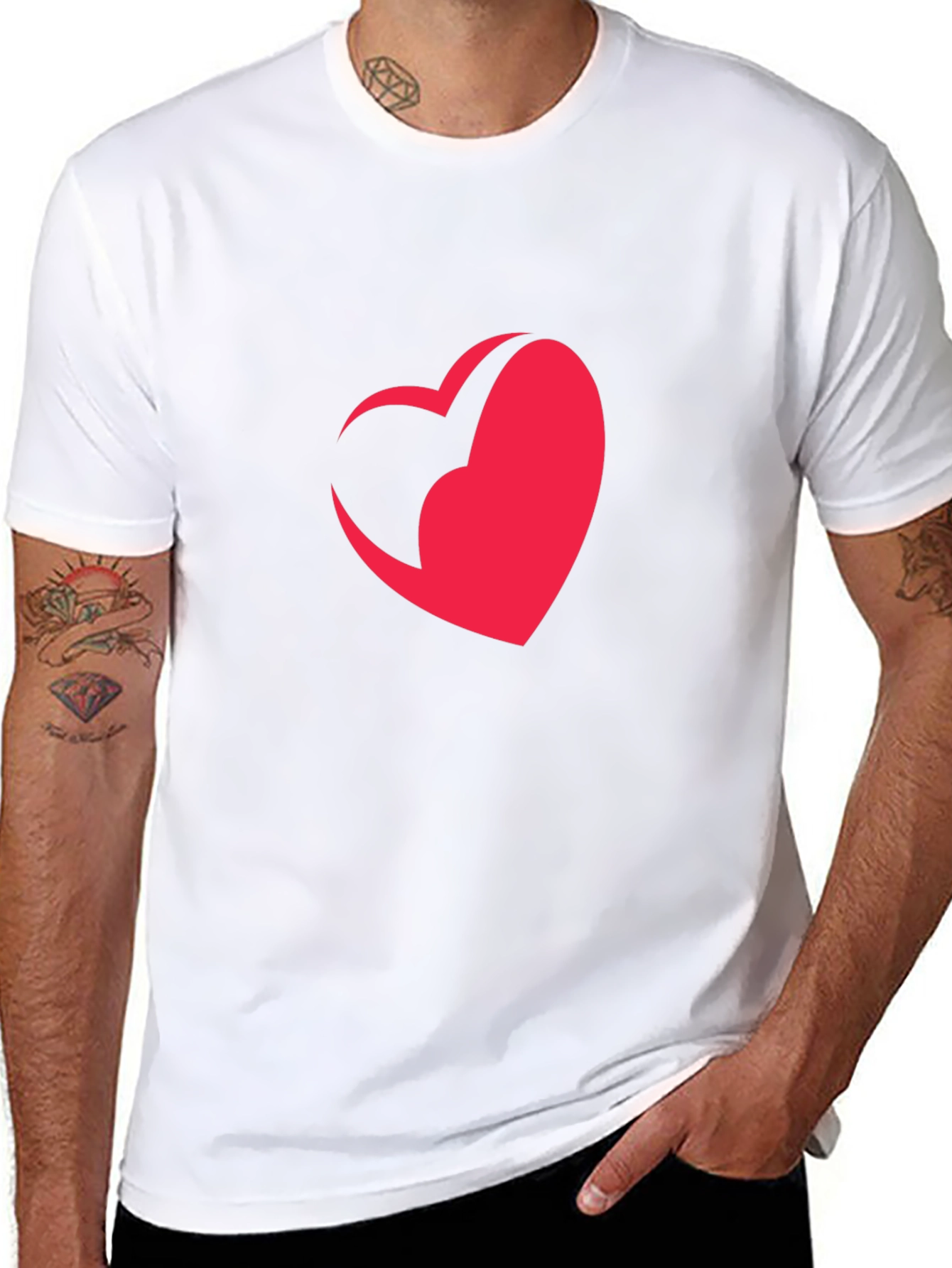 Heart Graphic Tee - Modern Style
