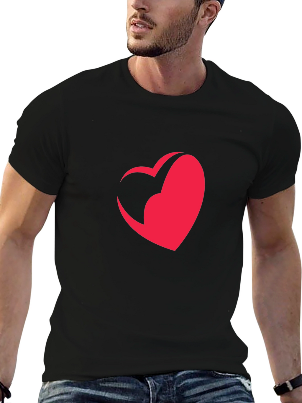 Heart Graphic Tee - Modern Style