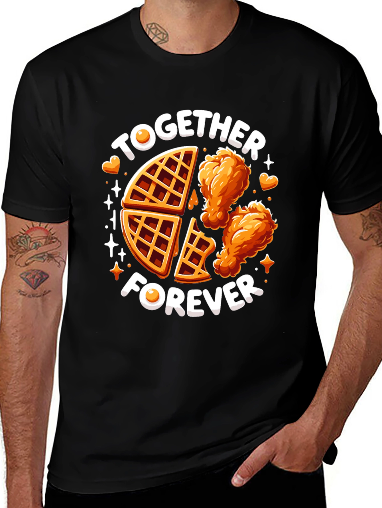 Chicken and Waffles Forever Graphic Tee