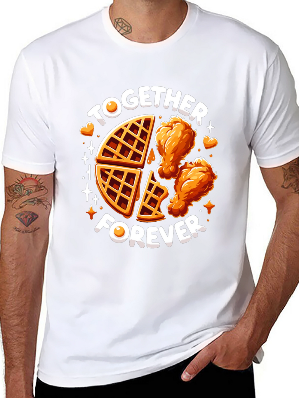Chicken and Waffles Forever Graphic Tee