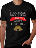 Jingle Bells White Christmas Graphic Tee