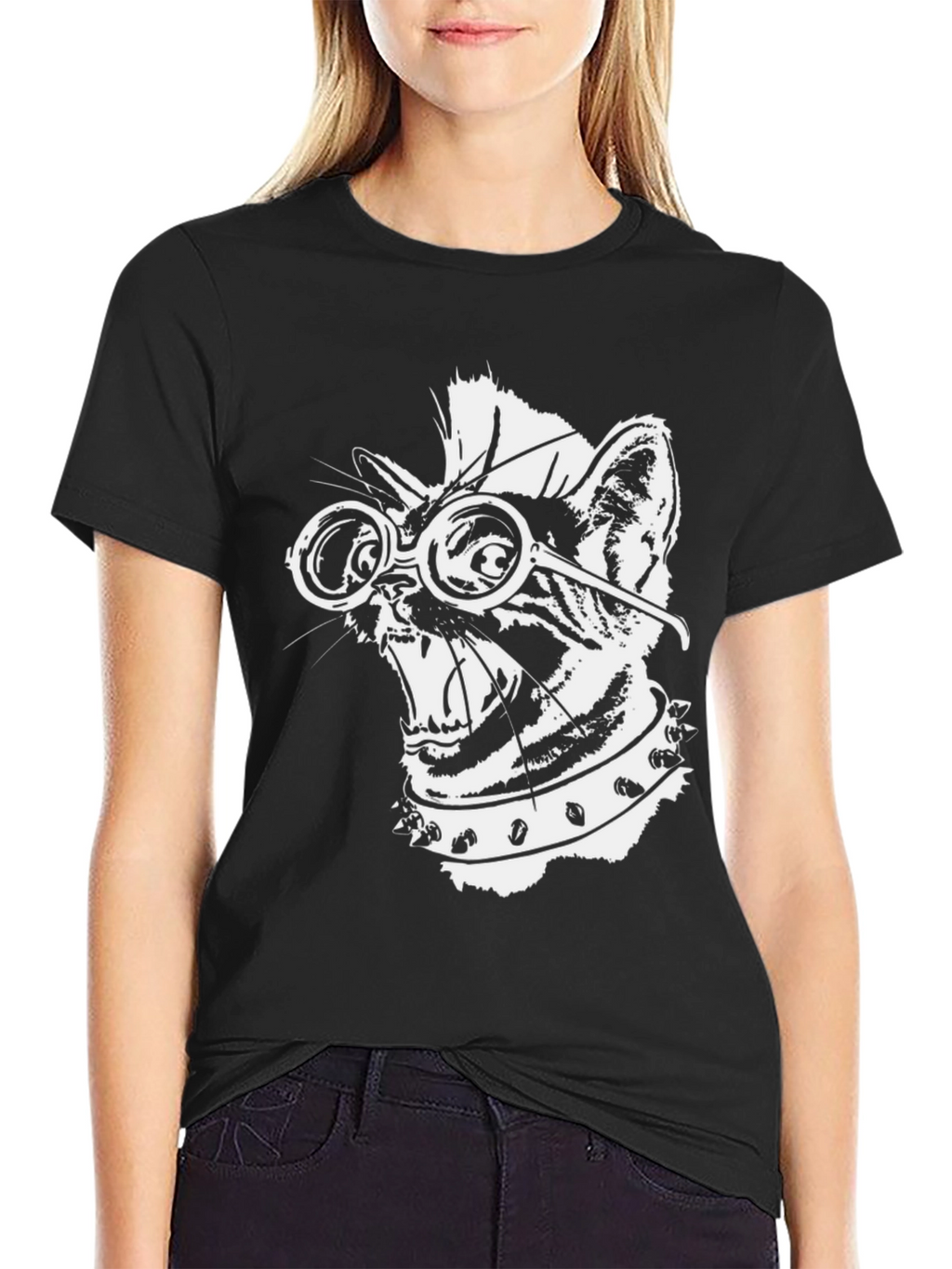 Punk Rock Cat T-Shirt