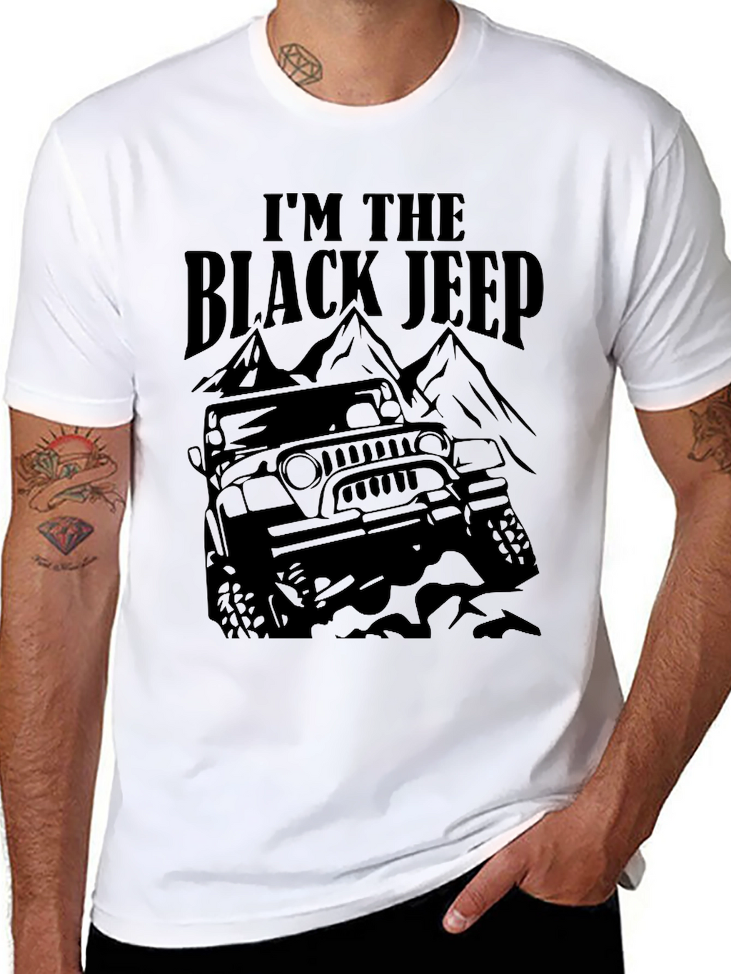 Im The Black Jeep Graphic T-Shirt