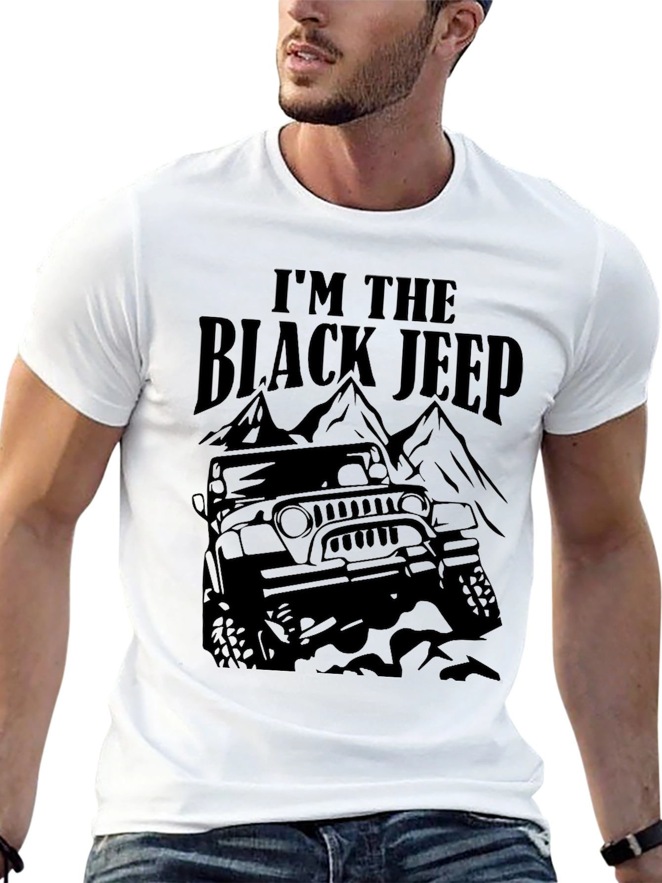 Im The Black Jeep Graphic T-Shirt