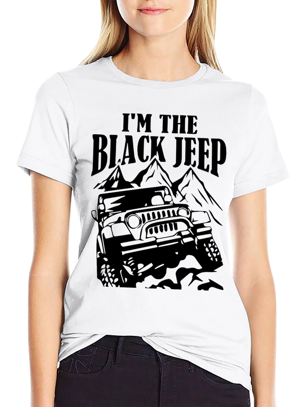 Im The Black Jeep Graphic T-Shirt
