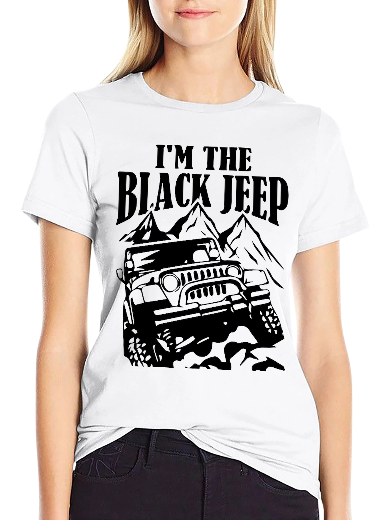 Im The Black Jeep Graphic T-Shirt