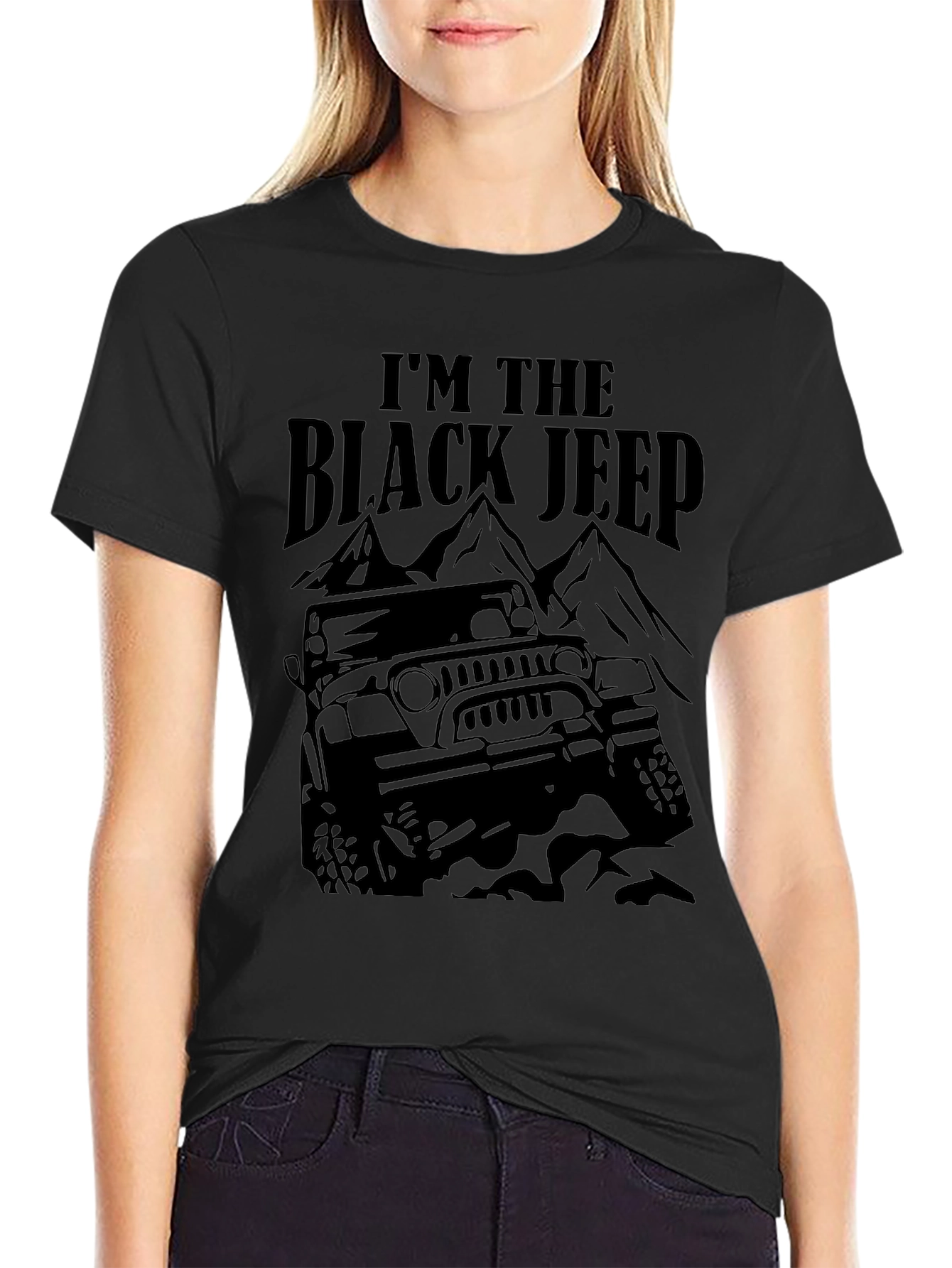 Im The Black Jeep Graphic T-Shirt