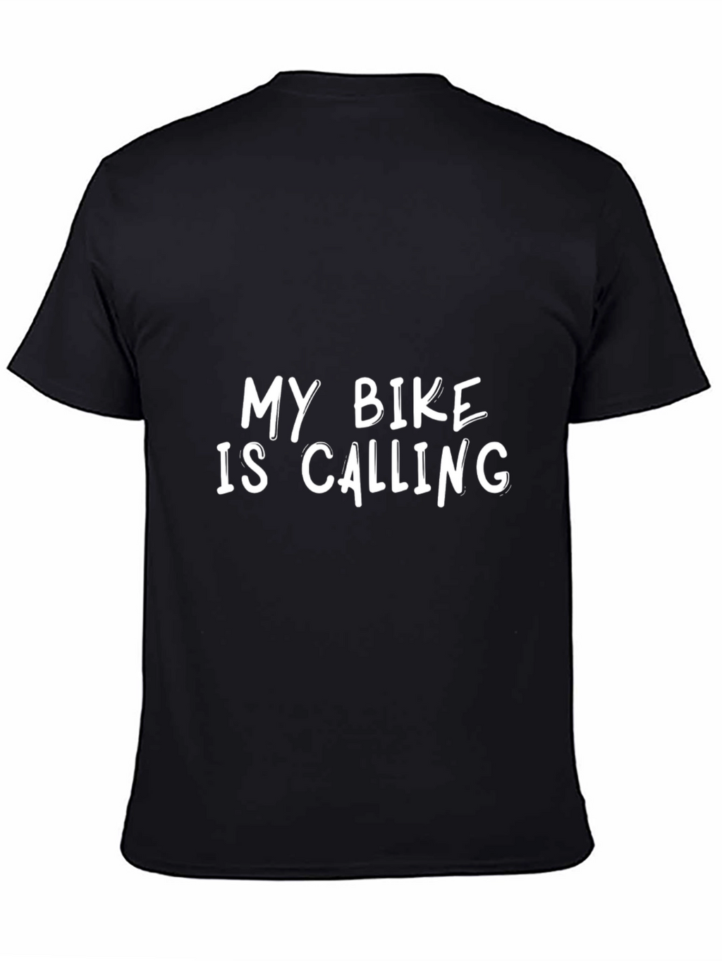 My Bike is Calling T-Shirt | Black Cotton Tee