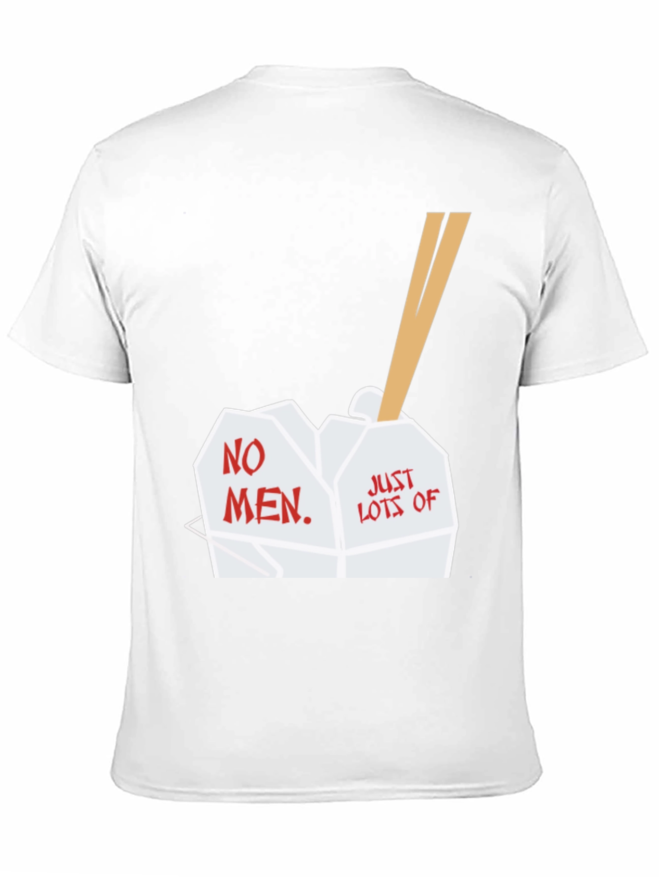 No Men Just Lots of Food Graphic T-Shirt