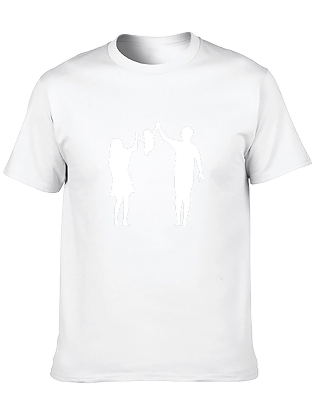 Family Silhouette T-Shirt - Dad Mom Baby