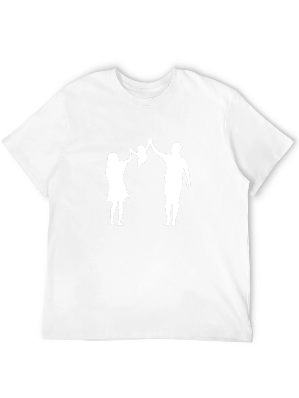 Family Silhouette T-Shirt - Dad Mom Baby