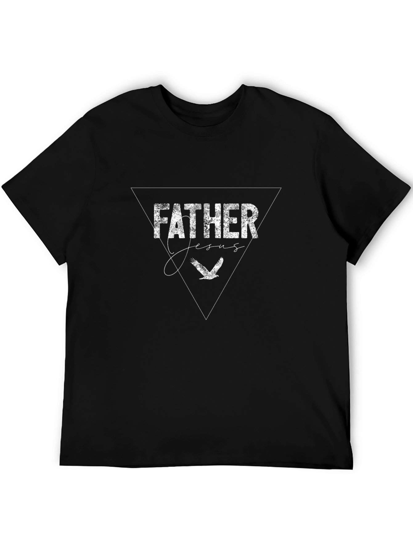 Father Jesus Graphic Black T-Shirt